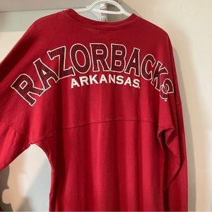 SOLD ❌❌ Razorbacks University of Arkansas Spirit Jersey Longsleeve Tshirt